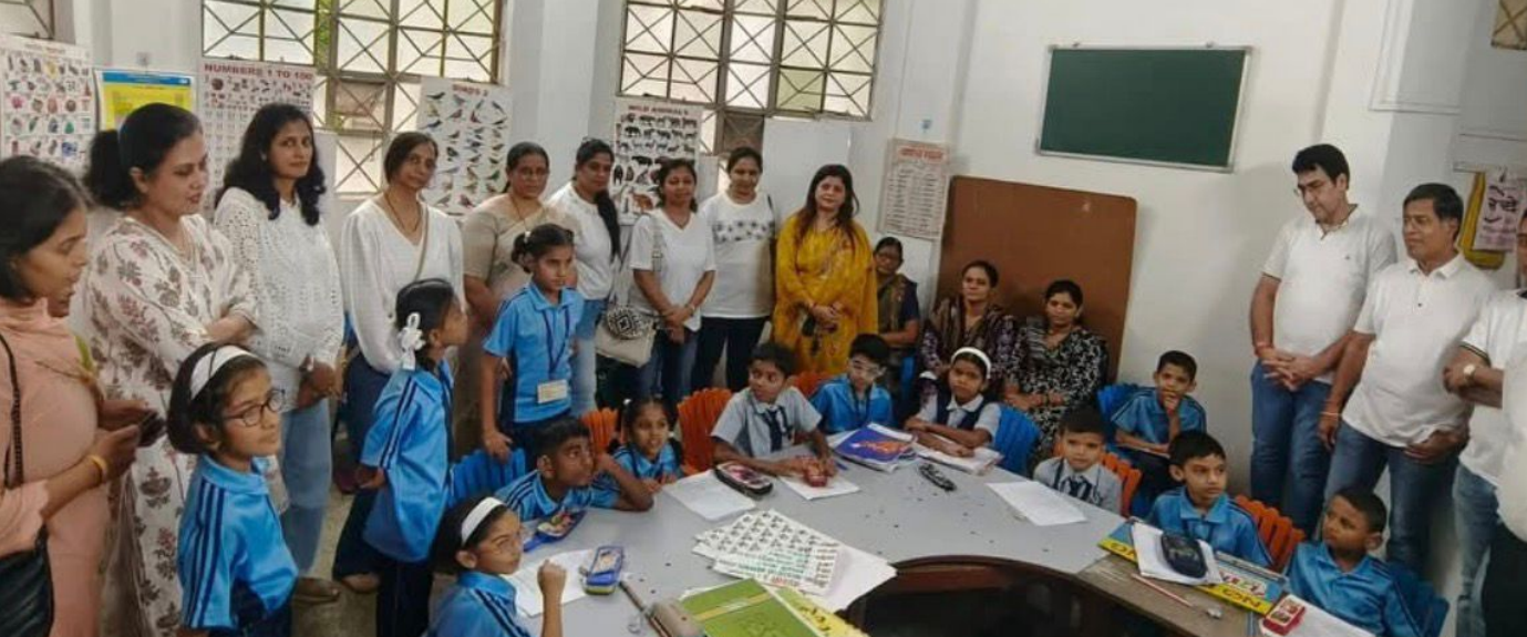 Books and toys donation in school